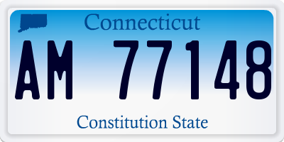 CT license plate AM77148