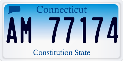CT license plate AM77174