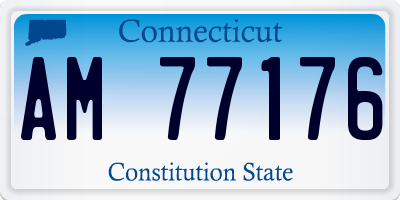CT license plate AM77176