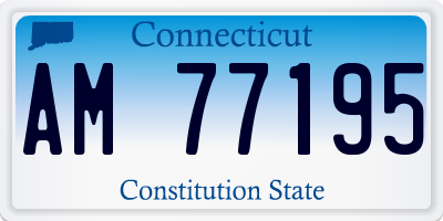 CT license plate AM77195