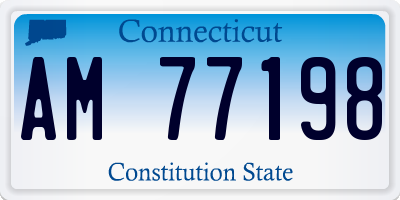 CT license plate AM77198