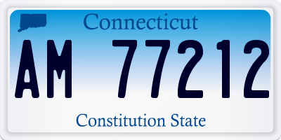 CT license plate AM77212