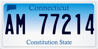 CT license plate AM77214