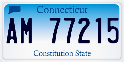 CT license plate AM77215