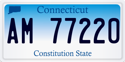 CT license plate AM77220