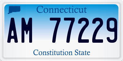 CT license plate AM77229