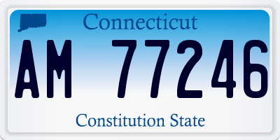 CT license plate AM77246