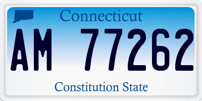 CT license plate AM77262