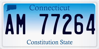 CT license plate AM77264