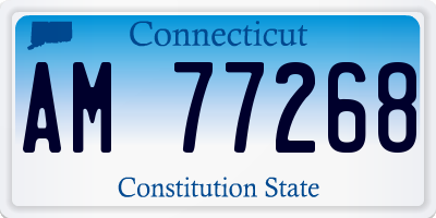 CT license plate AM77268