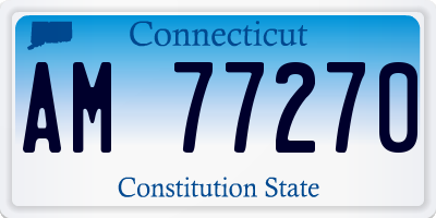CT license plate AM77270