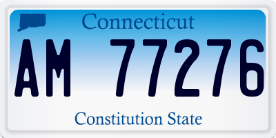 CT license plate AM77276