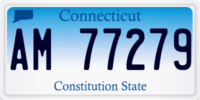 CT license plate AM77279