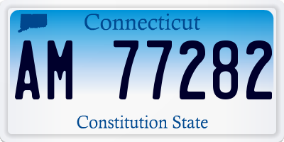 CT license plate AM77282