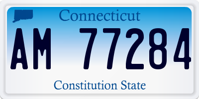 CT license plate AM77284