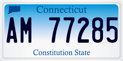CT license plate AM77285