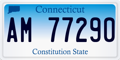 CT license plate AM77290