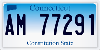 CT license plate AM77291