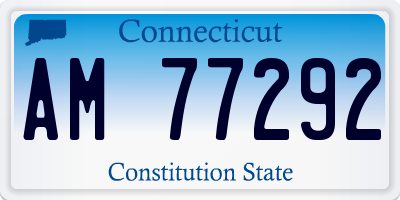CT license plate AM77292