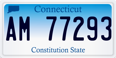 CT license plate AM77293