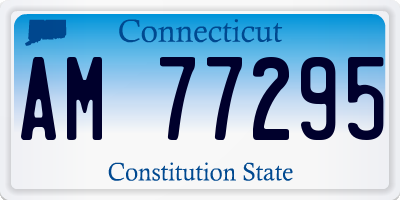 CT license plate AM77295