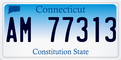 CT license plate AM77313