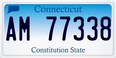 CT license plate AM77338