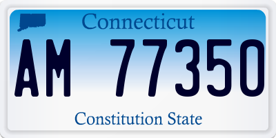 CT license plate AM77350