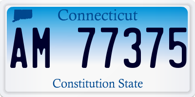 CT license plate AM77375