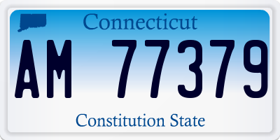 CT license plate AM77379