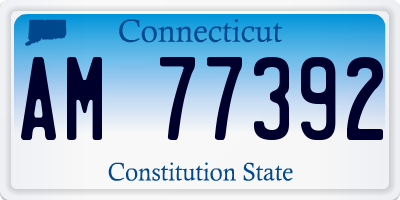 CT license plate AM77392