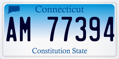 CT license plate AM77394