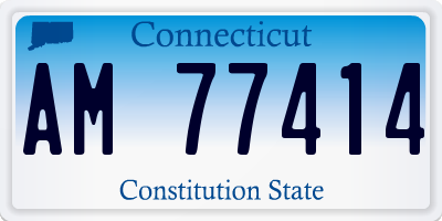 CT license plate AM77414