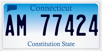 CT license plate AM77424