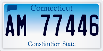 CT license plate AM77446