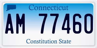 CT license plate AM77460