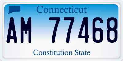 CT license plate AM77468