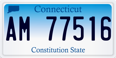 CT license plate AM77516