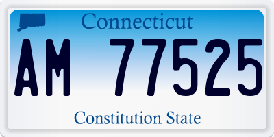 CT license plate AM77525