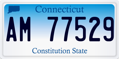 CT license plate AM77529