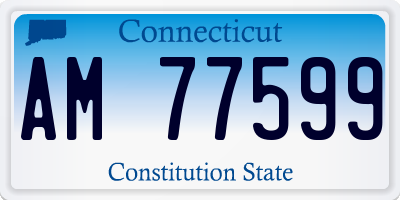 CT license plate AM77599