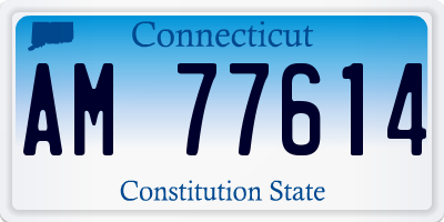 CT license plate AM77614