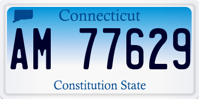 CT license plate AM77629