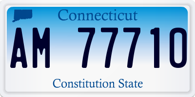 CT license plate AM77710
