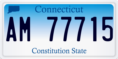 CT license plate AM77715