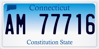 CT license plate AM77716