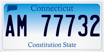 CT license plate AM77732
