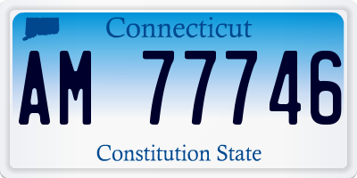 CT license plate AM77746