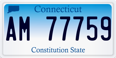 CT license plate AM77759