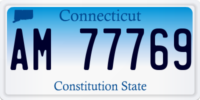 CT license plate AM77769